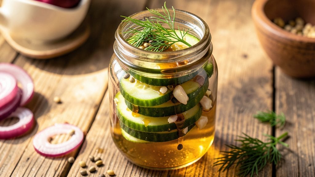 Amish Bread and Butter Pickles Recipe: Crunchy Vinegar-Kissed Sweetness in Jars
