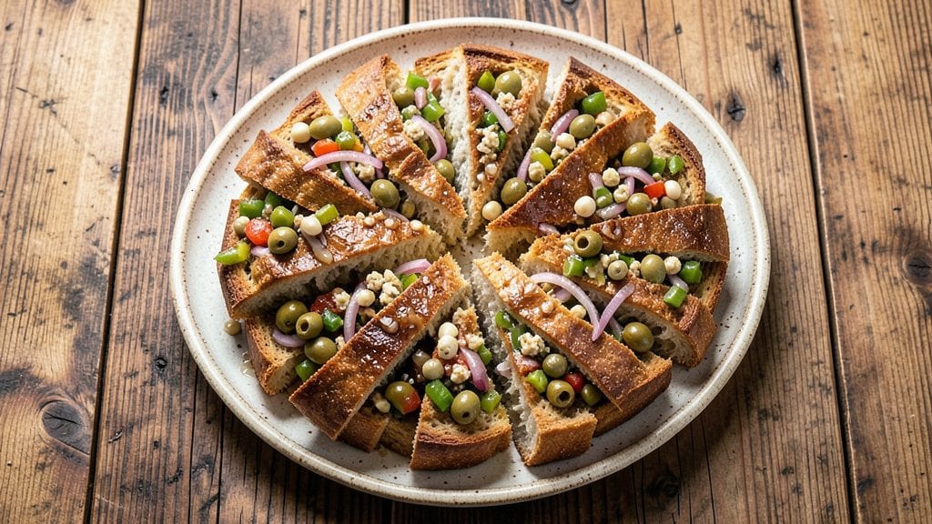 Authentic Muffuletta Bread Recipe: Layered Olive and Cheese Masterpiece