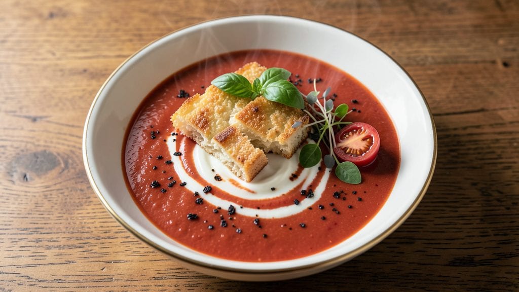 Baker's Crust Tomato Soup Recipe: Crispy Herb Topping for Ultimate Texture