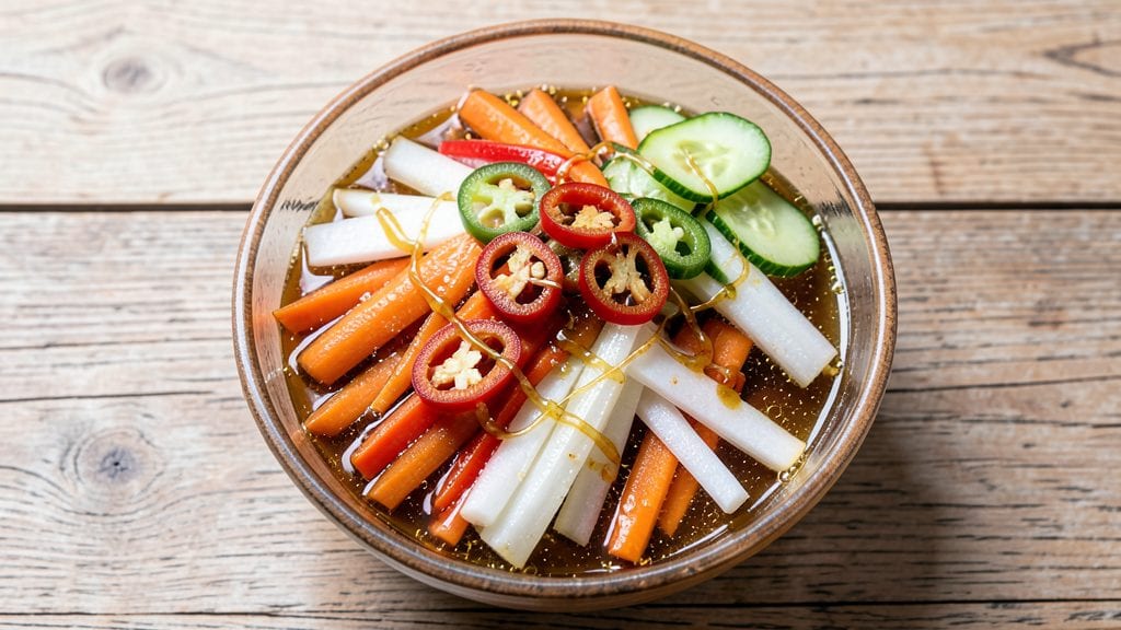 Banh Mi Pickled Veg Recipe: Tangy, Crunchy Carrot Daikon Magic