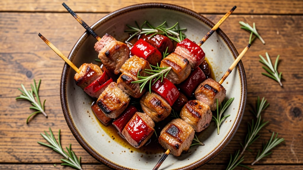 BBQ Lamb Kebabs Recipe: Charred, Juicy Bites with Smoky Garlic Yogurt Dip