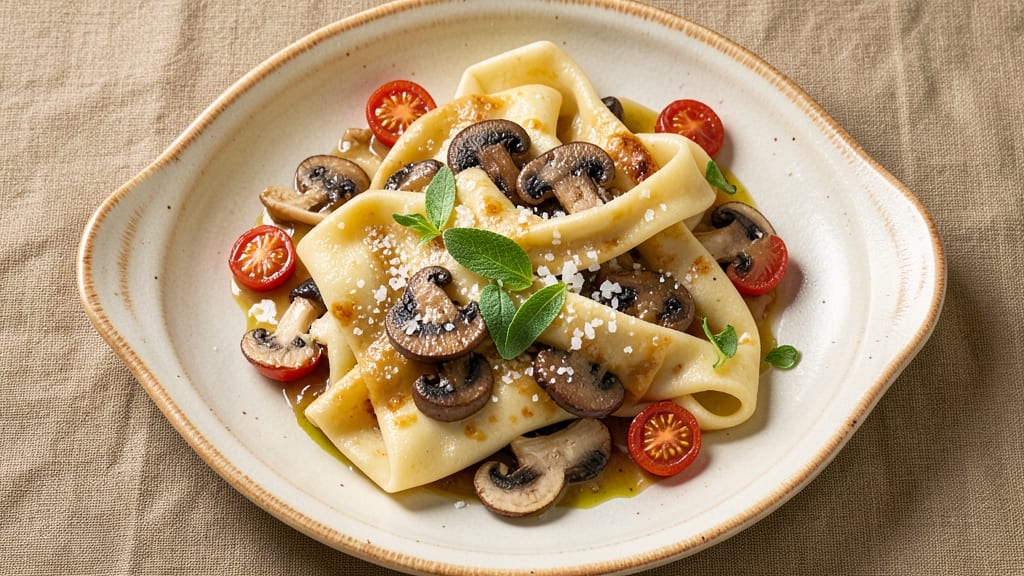 California Pizza Kitchen Wild Mushroom Strozzapreti Recipe: Twisted Pasta with Earthy Truffle Depth