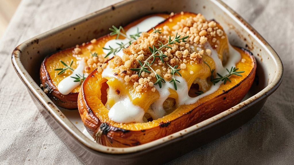 Cheese Stuffed Squash Recipe: Gooey Melting Cheese in Roasted Cavities