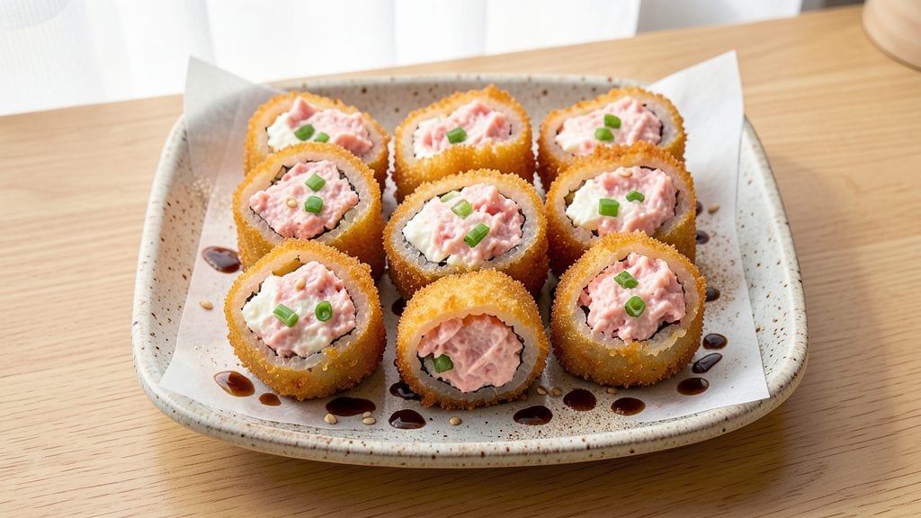Crab Rangoon Sushi Rolls Recipe: Crispy Cornmeal Wraps With Creamy Crab Magic