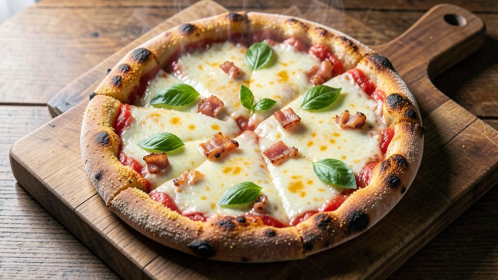 Dewey's Famous Pizza Recipe: Crispy Cornmeal Crust With Gooey Cheese Rivers