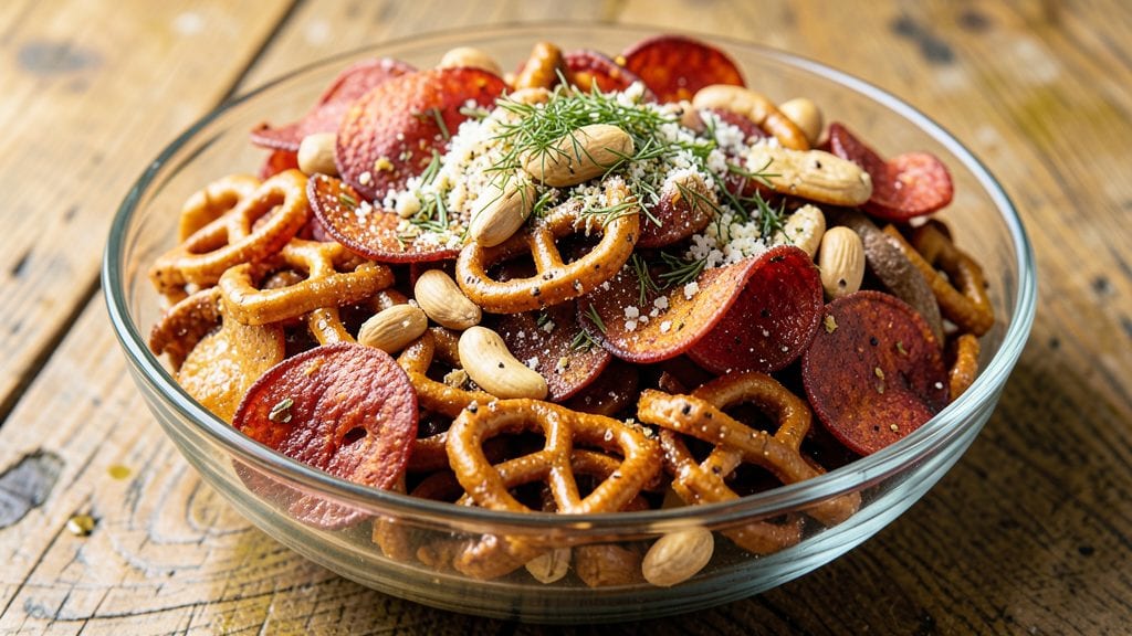 Dill Pickle Party Mix Recipe: Crunchy, Tangy, No-Bake Crowd-Pleaser