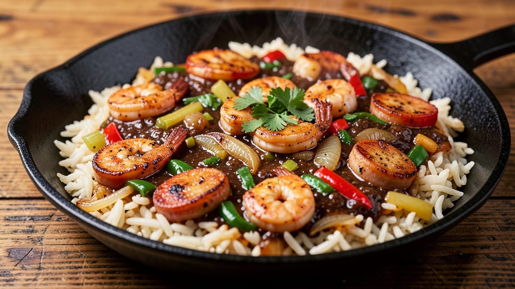 Emeril Lagasse's Shrimp and Sausage Jambalaya Recipe: Spicy Rice Bowl Harmony in One Pot