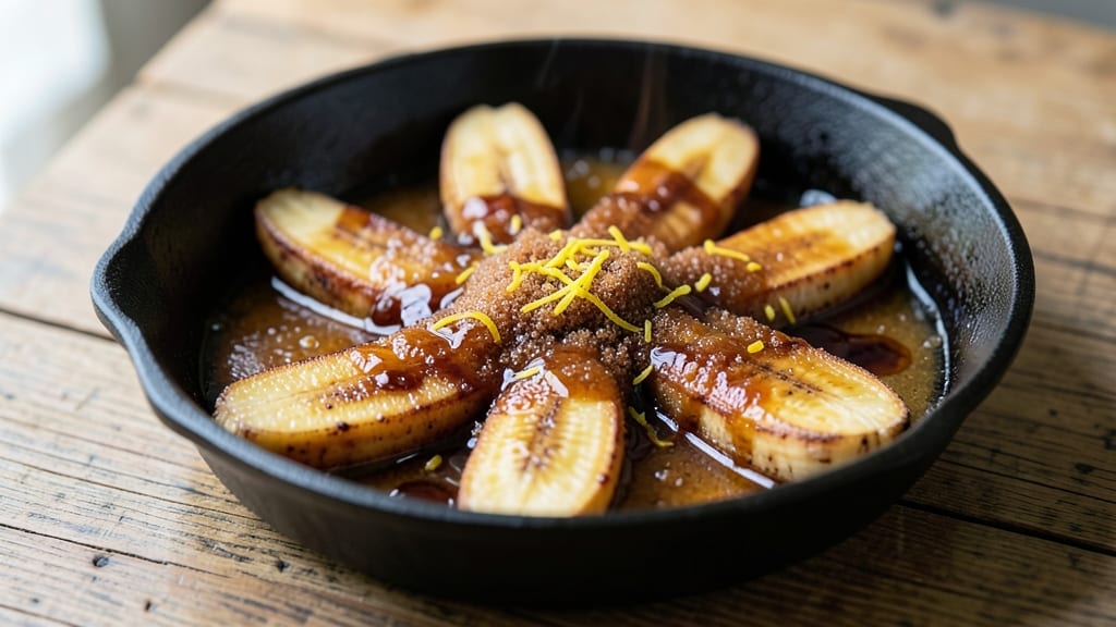 Flambeed Bananas Recipe: Buttery Caramelized Drama in One Pan