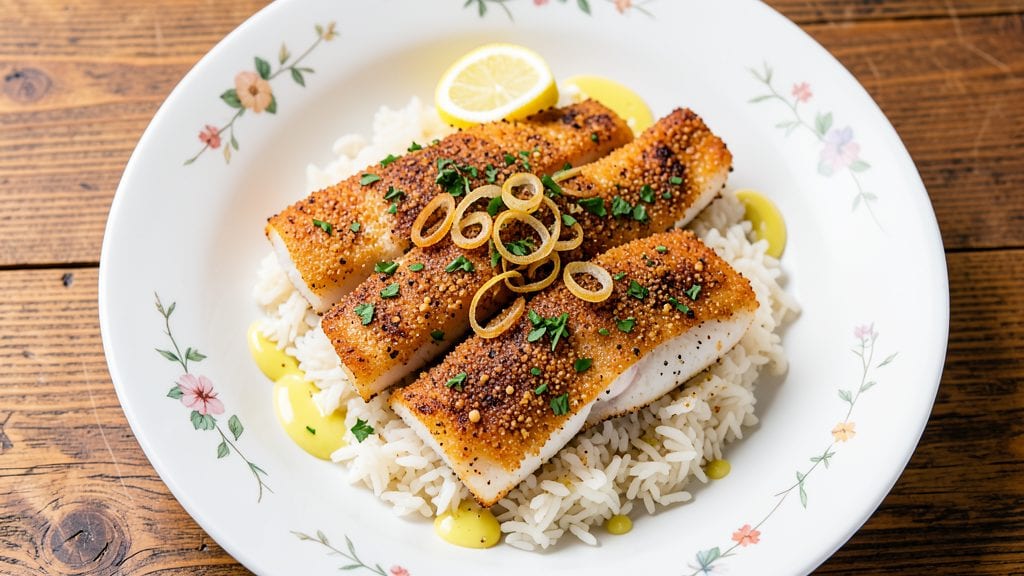 Free Fish Recipes: Crispy Cornmeal Crust With Zesty Lemon Twist