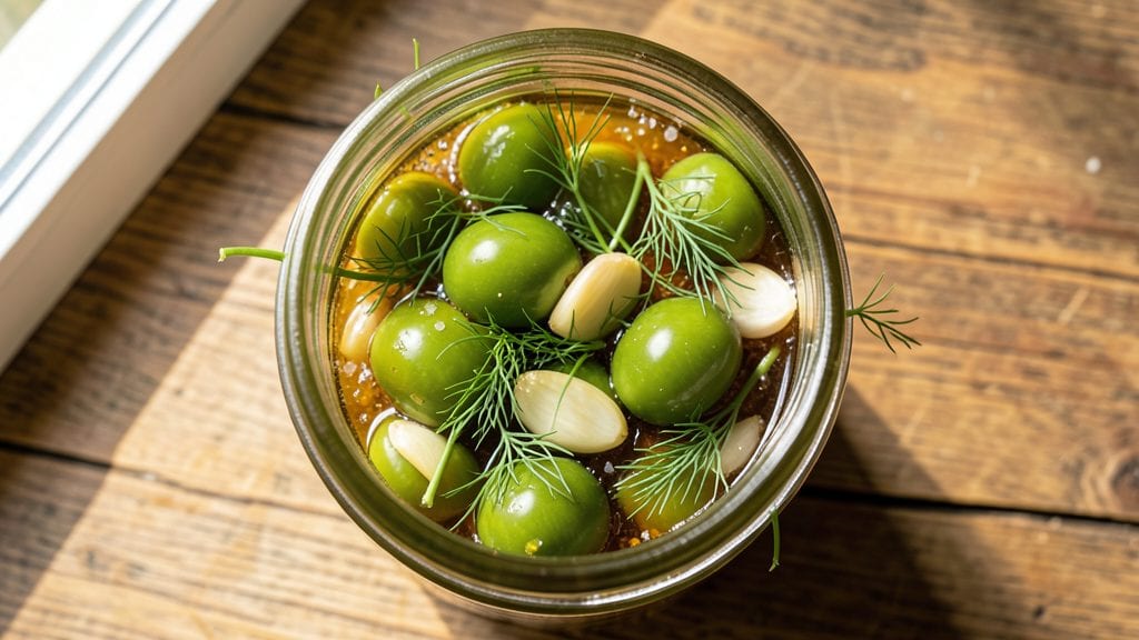 Green Cherry Tomato Pickles Recipe: Vinegar-Bright Preserves in 10 Minutes