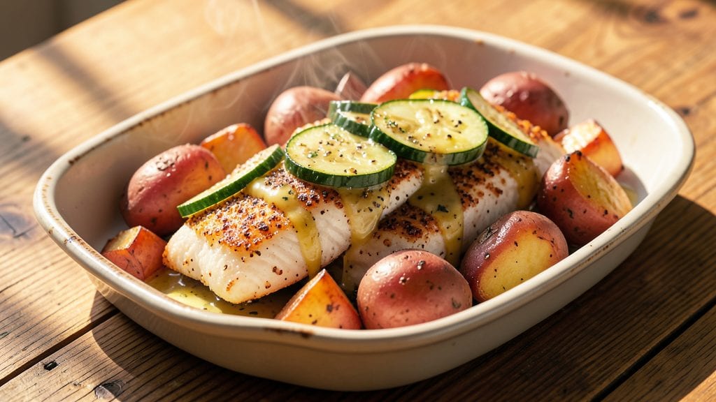 Jamie Oliver's Fish Bake Recipe: Crispy Cornmeal Crust With Juicy White Fish
