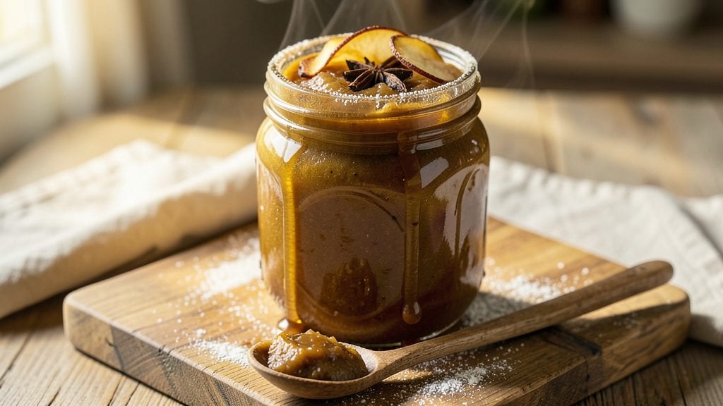 Old Fashioned Apple Butter Canning Recipe: Spiced Apple Jam Thickened to Spreadable Bliss