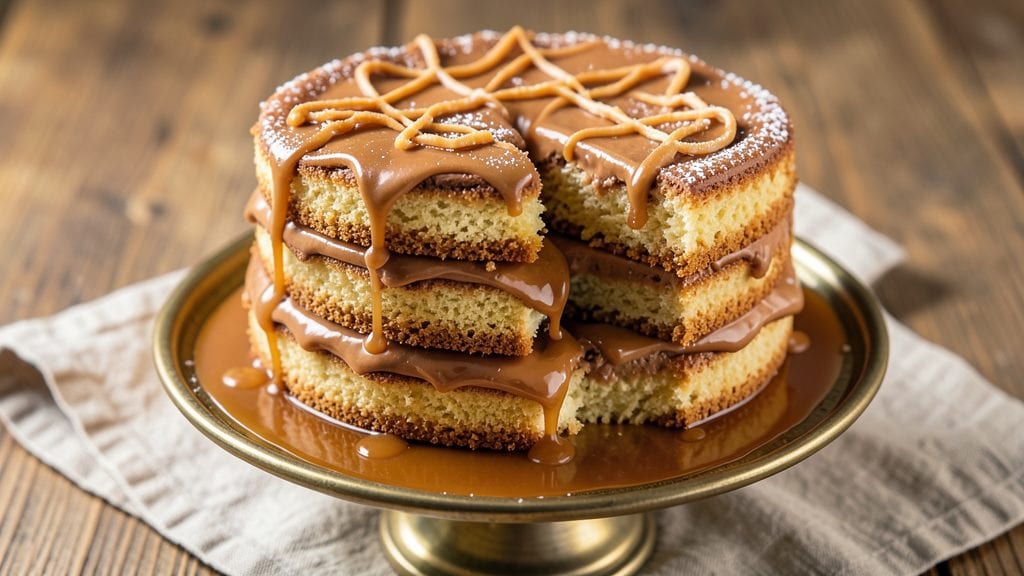 Old Fashioned Caramel Cake Recipe: Buttery Layers With Molten Caramel Core