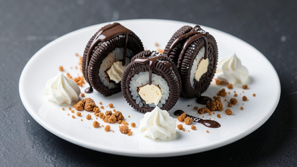 Oreo Sushi Rolls: No-Bake Chocolate Cream Cheese Twists