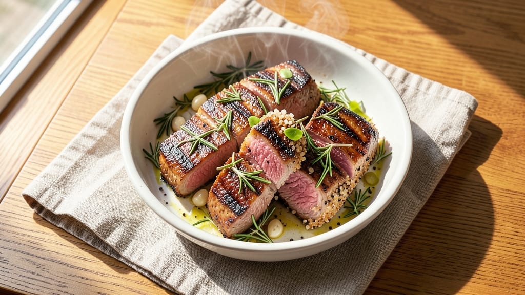 Oven Roasted Lamb Loin Chops Recipe: Herb-Crusted Pink Centers and Caramelized Edges