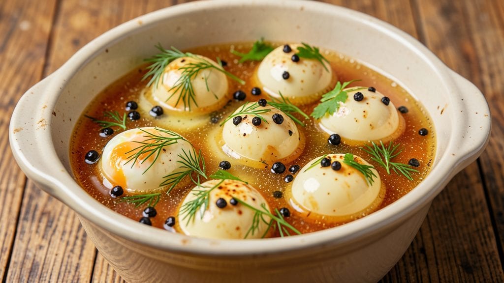 Pennsylvania Dutch Pickled Eggs Recipe: Vinegar-Bright Crunch With Mustard Zing