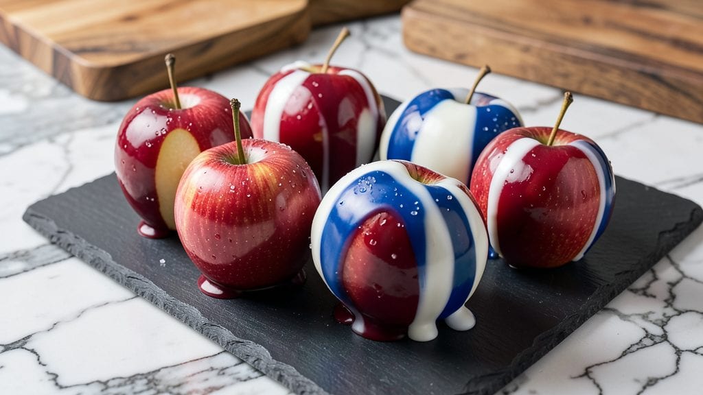 Red, White, and Blue Candy Apples Recipe: Festive Crunch Coating in 10 Minutes