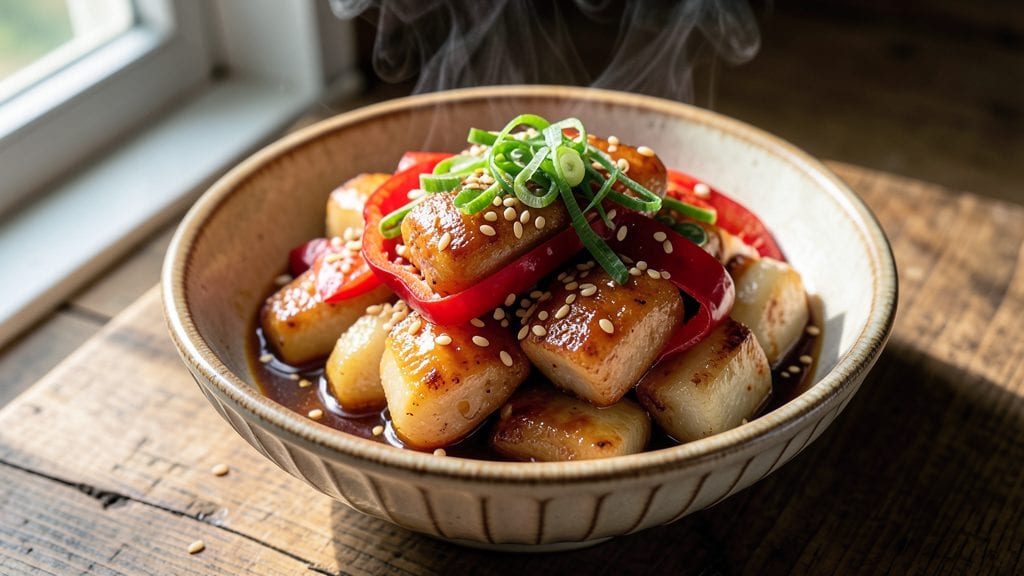 Sweet Tteokbokki Recipe: Spicy Chewy Rice Cakes With Gooey Egg Magic