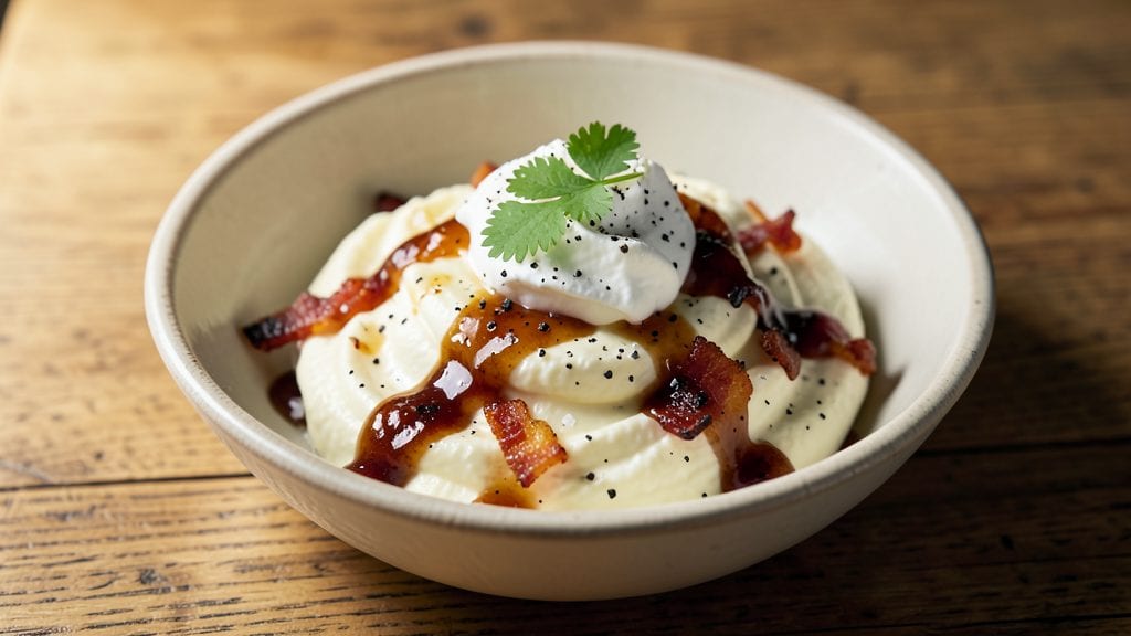Whipped Goat Cheese With Smoky Bacon Jam Recipe: Breakfast Luxury in 10 Minutes